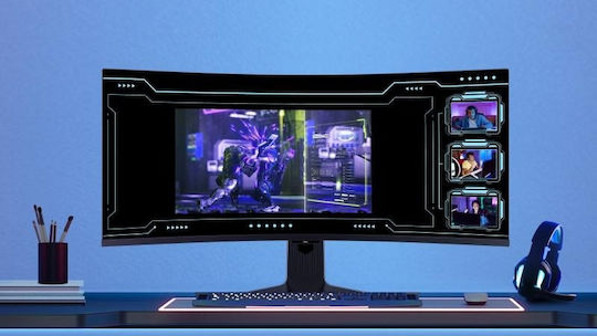 TCL 34R83Q Ultrawide HDR Curved Gaming Monitor 34" QHD 3440x1440 170Hz with Response Time 1ms GTG view 8