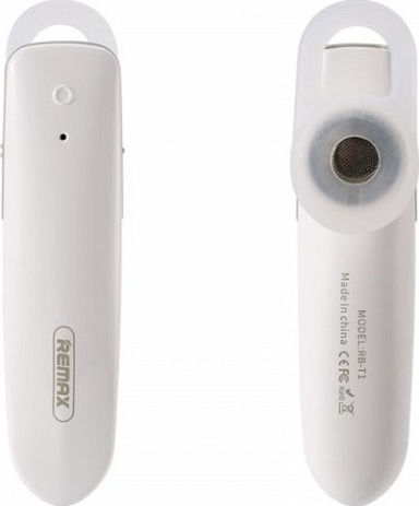 Remax RB-T1 Earbud Bluetooth Handsfree Earphone White view 2