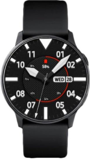 Andowl X2 44mm Smartwatch with Heart Rate Monitor (Black)