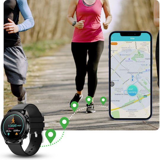 Avizar V23 Aluminium 40mm Smartwatch with Heart Rate Monitor (Black) vue 5