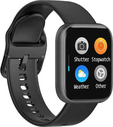 P4 Smartwatch with Heart Rate Monitor (Black)