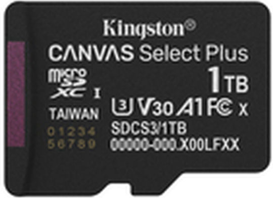 Kingston Canvas Select Plus microSDXC 1TB U3 150MB/s With Adapter view 2