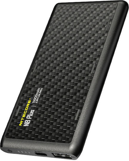 NiteCore NBplus Power Bank 10000mAh 22.5W with USB-A Port and USB-C Port Black view 3