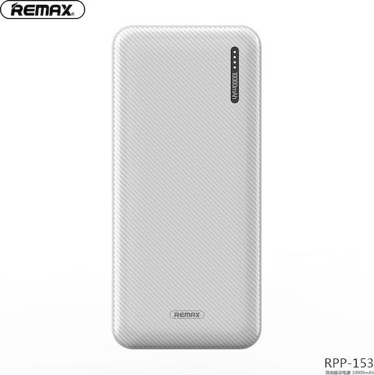Remax RPP-153 Power Bank 10000mAh with 2 USB-A Ports White