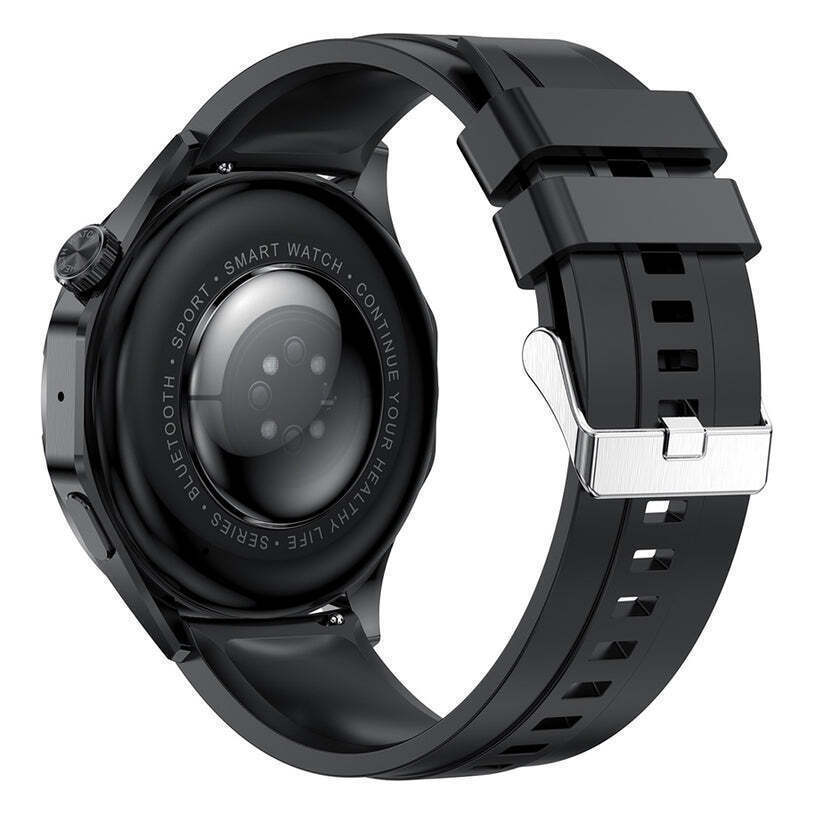 Lemfo HK4 46mm Smartwatch with Pedometer Heart Rate Calorimeter Sleep Monitoring Waterproof Black view 3