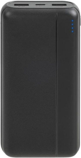 Rivacase VA2071 Power Bank 20000mAh with 2 USB-A Ports and USB-C Port Black