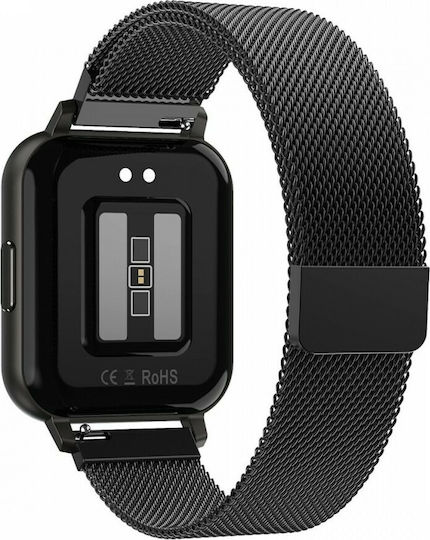 MaxCom FW45 Aurum Smartwatch with Heart Rate Monitor (Black) vue 3