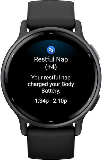 Garmin Vivoactive 5 Aluminium 42mm Waterproof Smartwatch with Heart Rate Monitor (Slate Bezel With Black Silicone Band) view 2