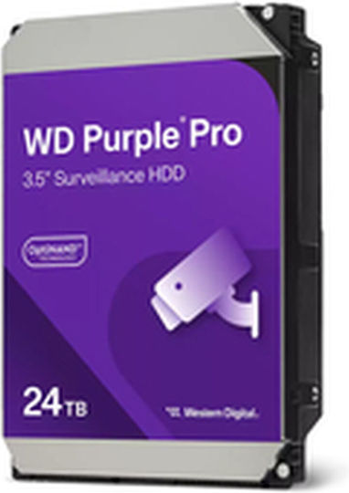 Western Digital 24TB HDD Hard Drive 3.5" SATA III 7200rpm with 512MB Cache for Recorder WD240PURP view 3