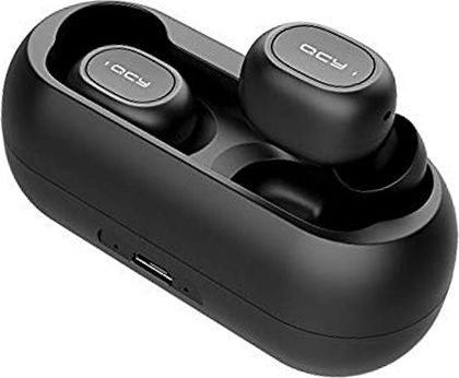 QCY T1c In-ear Bluetooth Handsfree Earphones with Charging Case Black view 2