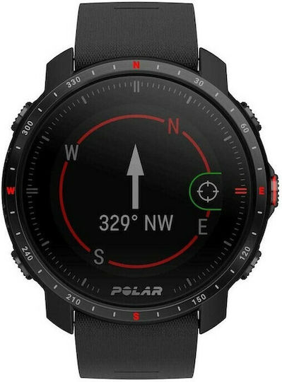 Polar Grit X Pro Waterproof Smartwatch with Heart Rate Monitor (Black) view 3