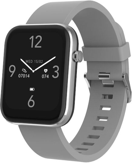 Denver SW-182 Waterproof Smartwatch with Heart Rate Monitor (Gray)