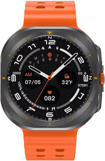 NO.1 Watch Ultra 35mm with Heart Rate Monitor (Black Case / Black Silicone Strap) view 4