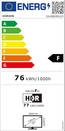 Horizon-Europe Smart Television 55" 4K UHD QLED 55HQ8590U/D HDR (2023) view 8