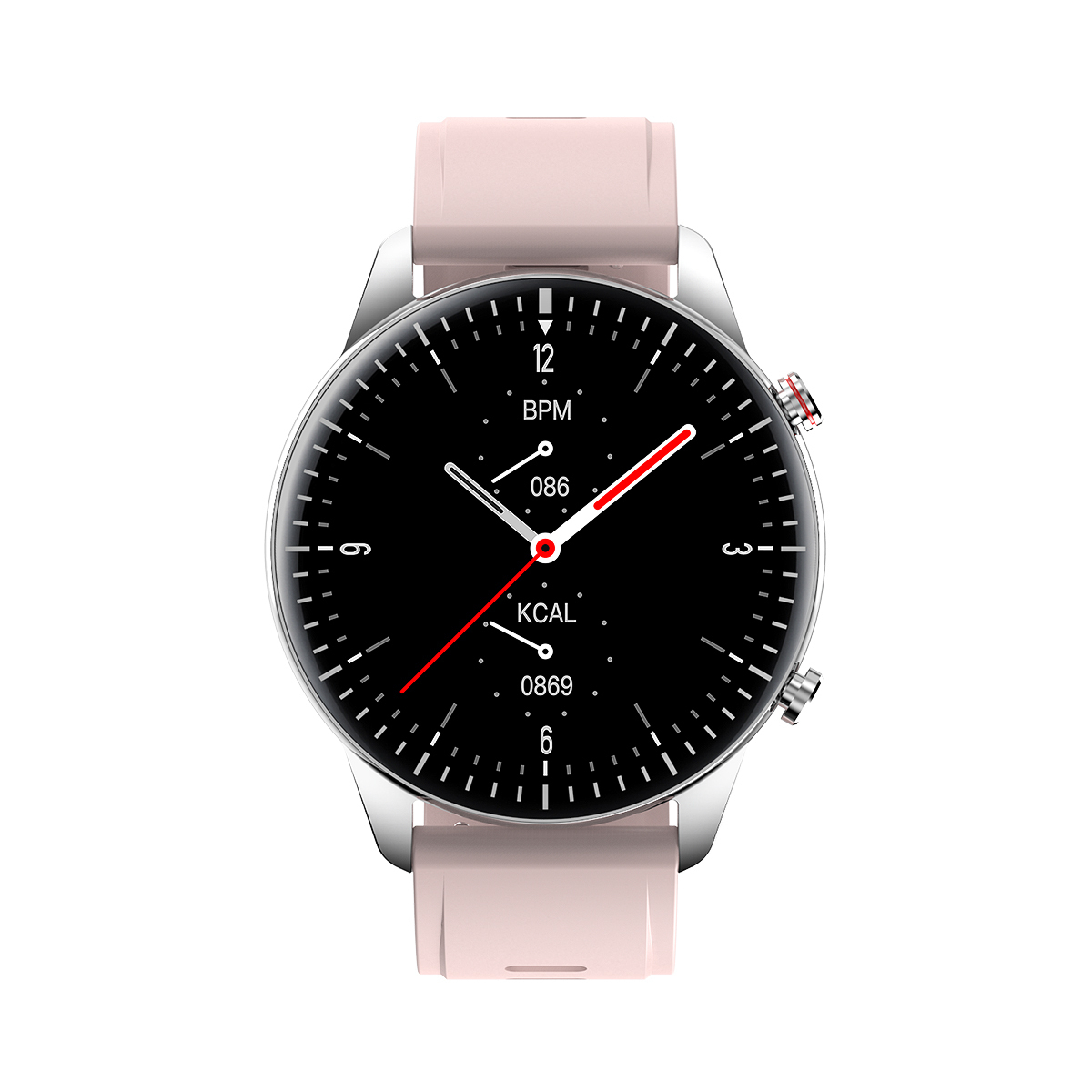 VeryFiT Aluminium Smartwatch with Heart Rate Monitor (Pink) view 3