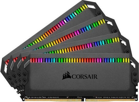 Corsair Dominator Platinum RGB 32GB DDR4 RAM with 4 Modules (4x8GB) and 3200 Speed for Desktop (CMT32GX4M4C3200C16)