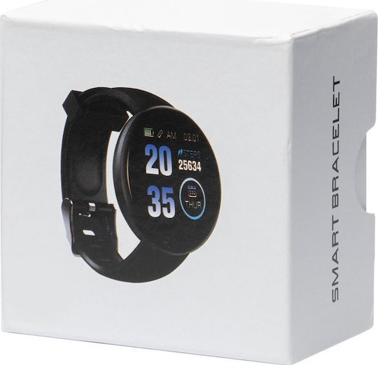 D18 Smartwatch with Heart Rate Monitor (Red) vue 2