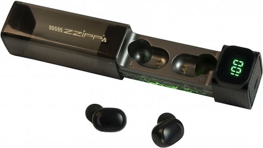 Zzippods In-ear Bluetooth Handsfree Earphones with Charging Case Black view 1