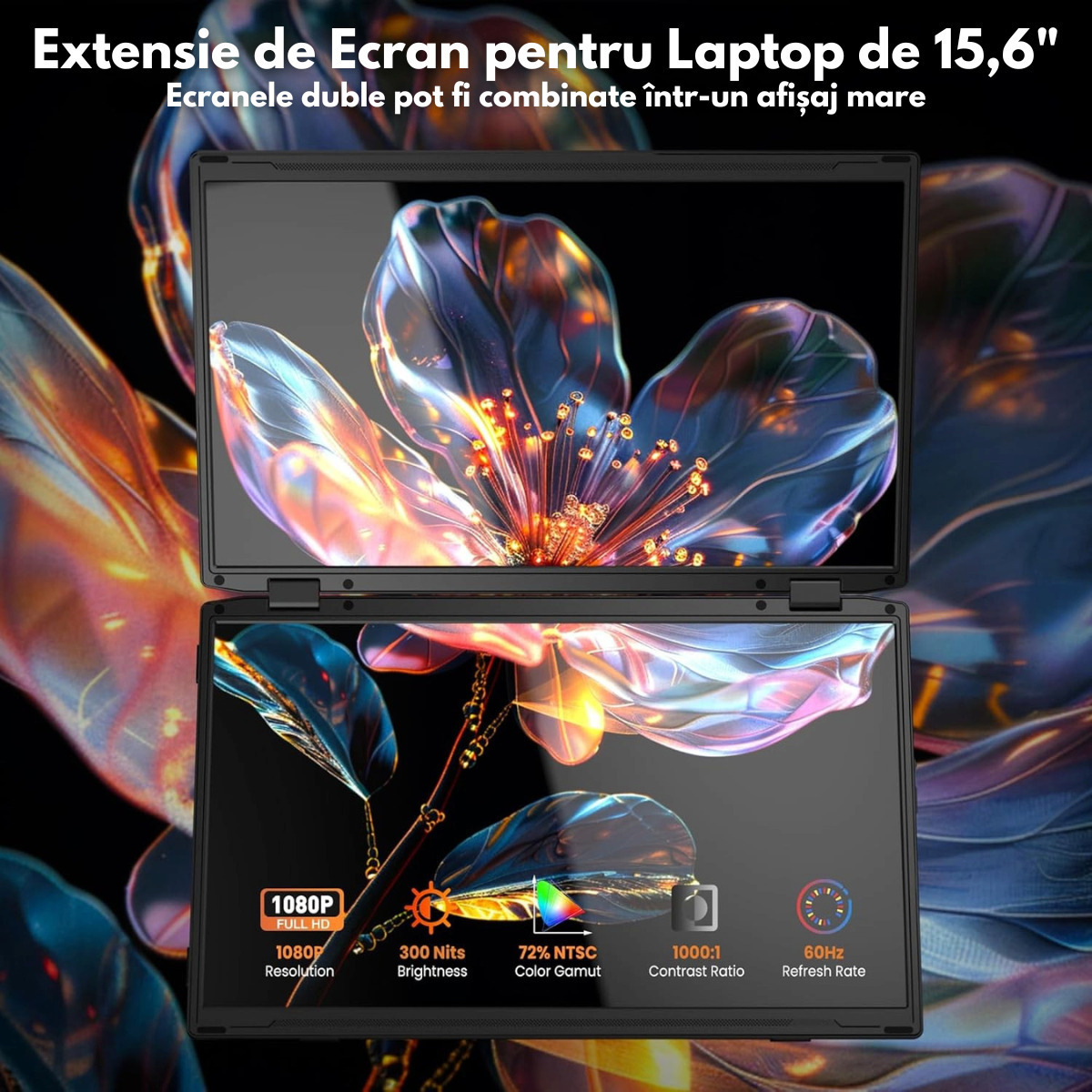Qova Arzopa Z1 FC Dual IPS Portable Monitor 15.6" FHD 1920x1080 view 3