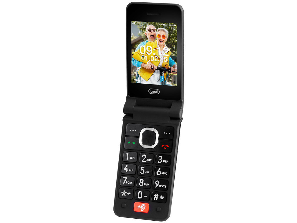 Trevi Flex Plus 95 Dual SIM Mobile Phone with Buttons Black