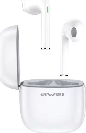 Awei T28 In-ear Bluetooth Handsfree Earphones with Sweat Resistance and Charging Case White