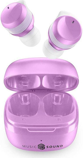 Cellular Line Music Sound Flow In-ear Bluetooth Handsfree Earphones with Charging Case Violet vista 2