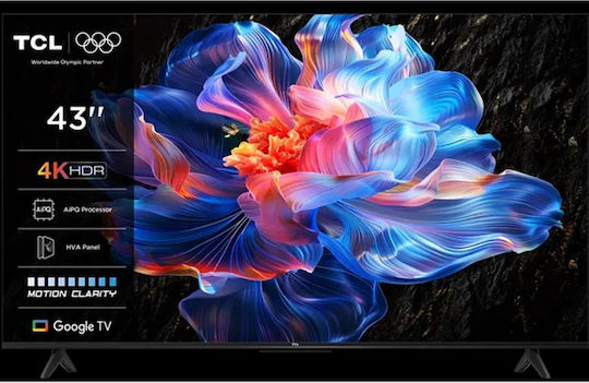 TCL Smart Television 43" 4K UHD LED 43P6K HDR (2025) view 1
