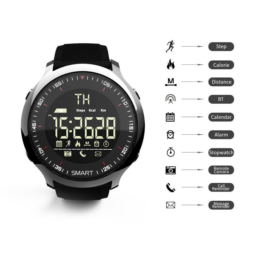 Lokmat MK18 Smartwatch with Heart Rate Monitor (Black) view 2