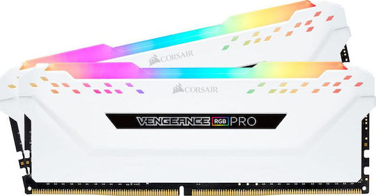 Corsair Vengeance RGB Pro White DDR4 32GB RAM with 2x16GB Modules and Speed 3200 for Desktop CMW32GX4M2E3200C16W vue 5