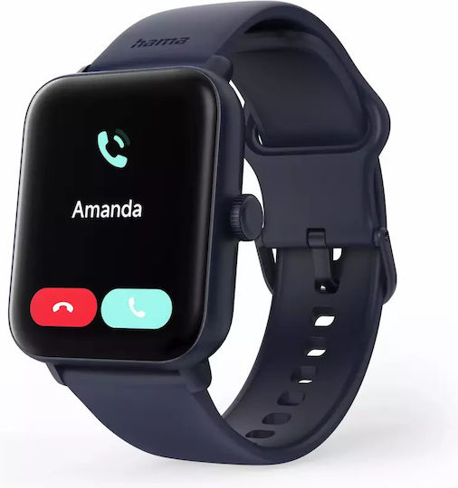HAMA 6010 Smartwatch with Heart Rate Monitor (Blue) view 2