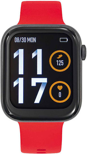 Tekday 656518 Smartwatch with Heart Rate Monitor (Red)