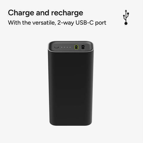 Mophie Power Bank 10000mAh Black view 3