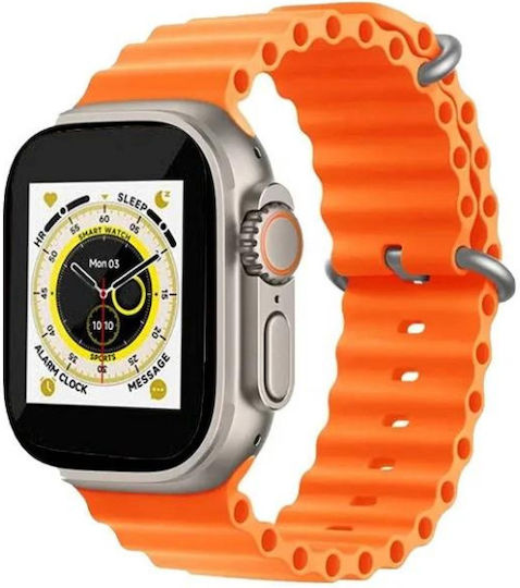 Z80 Pro 49mm Smartwatch with Heart Rate Monitor (Orange) vue 2