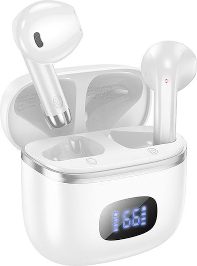 Hoco EQ1 Earbud / In-ear Bluetooth Handsfree Earphones with Charging Case White view 1