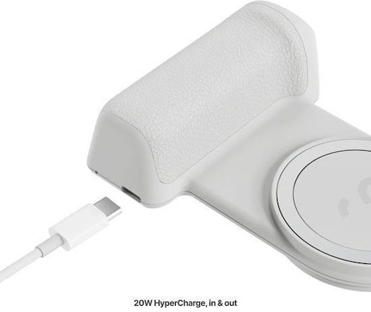 Shiftcam SnapGrip Pro MagSafe Power Bank 5000mAh 20W Power Delivery Beige view 2