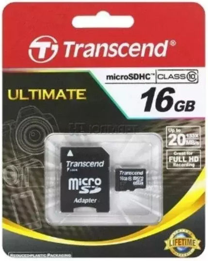 Transcend microSDHC 16GB Class 10 High Speed view 5