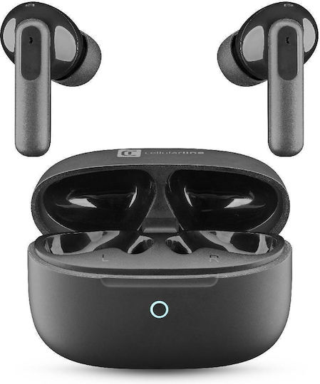 Cellular Line Sync In-ear Bluetooth Handsfree Earphones with Charging Case Black view 1