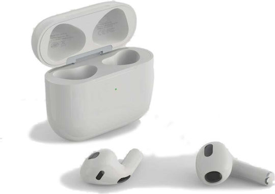 XO Q4 Earbud Bluetooth Handsfree Earphones with Charging Case White view 2