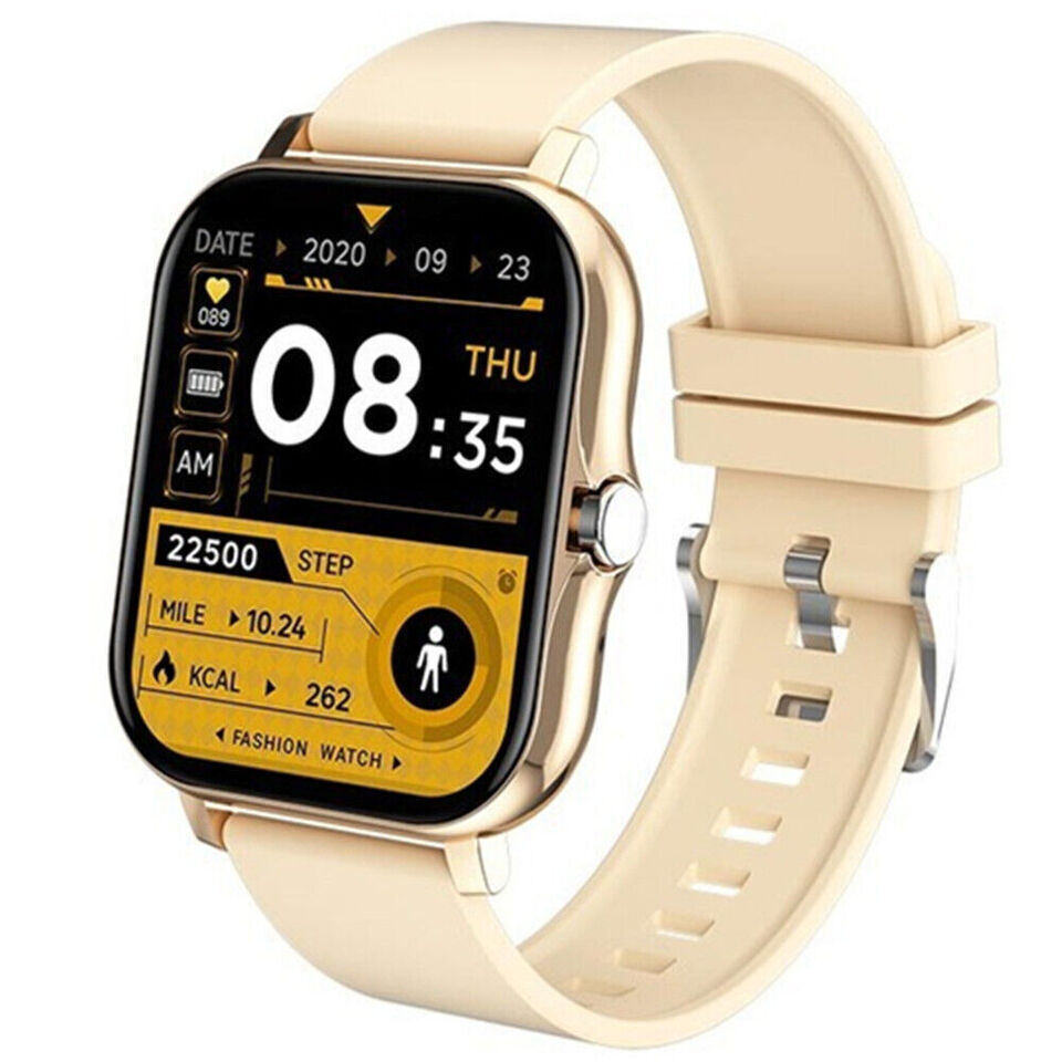 Y13 Stainless Steel Smartwatch with Heart Rate Monitor Gold view 2