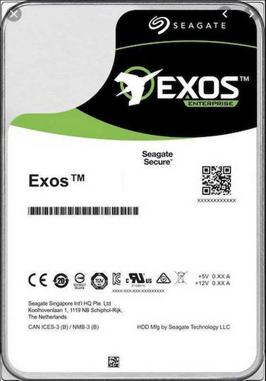 Seagate Exos X16 16TB HDD Hard Drive 3.5" SATA III 7200rpm with 256MB Cache for Desktop ST16000NM001G