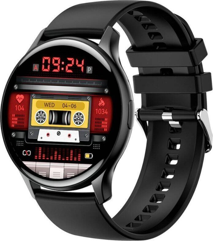 Rubicon Rncf11 Black Smartwatch