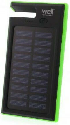 Well Solar Power Bank 4000mAh with USB-A Port Black