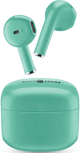 Cellular Line Swag Earbud Bluetooth Handsfree Earphones with Charging Case Green view 4