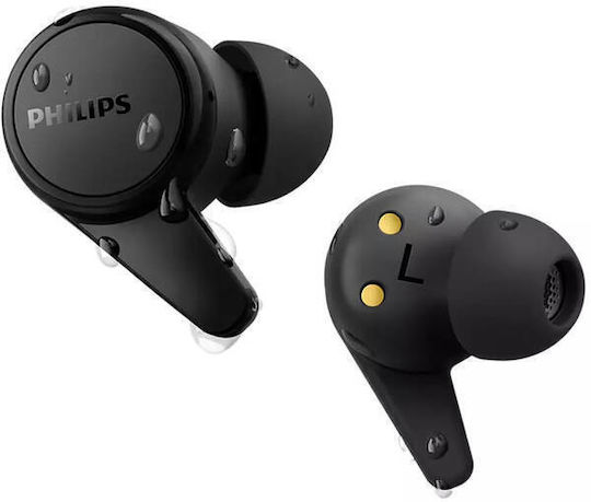 Philips TAT1207 In-ear Bluetooth Handsfree Earphones with Sweat Resistance and Charging Case Black vue 4