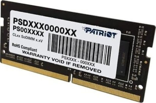 Patriot DDR4 Memory Module 1x8GB Speed 3200 for Laptop PSD48G320082S view 1