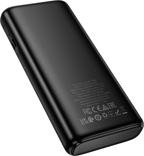 Hoco J158A Power Bank 10000mAh with 2 USB-A Ports Black view 4