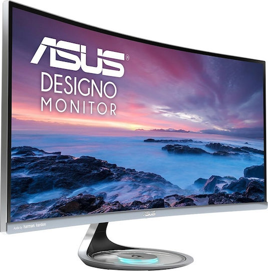 Asus Designo Curve MX34VQ Ultrawide VA Curved Gaming Monitor 34" QHD 3440x1440 with Response Time 4ms GTG view 3