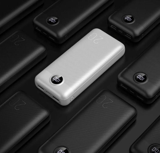 Veger L20S Power Bank 20000mAh 20W with 2 USB-A Ports and USB-C Port Power Delivery / Quick Charge 3.0 White vue 3