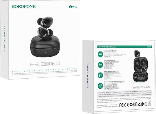 Borofone BW10 Magic Rhyme In-ear Bluetooth Handsfree Earphones with Charging Case Night Black vista 4