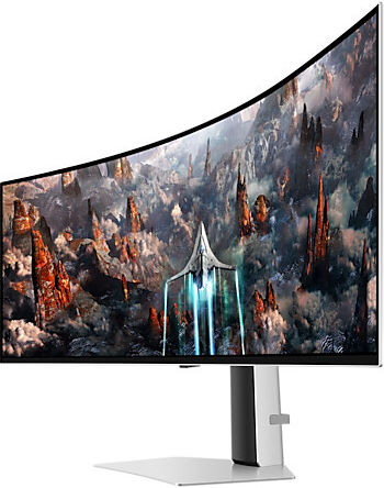 Samsung Odyssey G9 Ultrawide OLED HDR Curved Gaming Monitor 49" 5120x1440 240Hz with Response Time 0.03ms GTG view 5